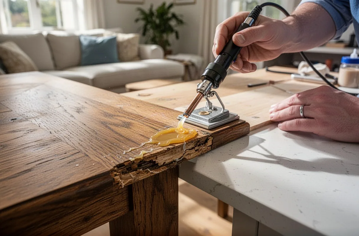 On-Site Timber Scuff and Gouge Repair